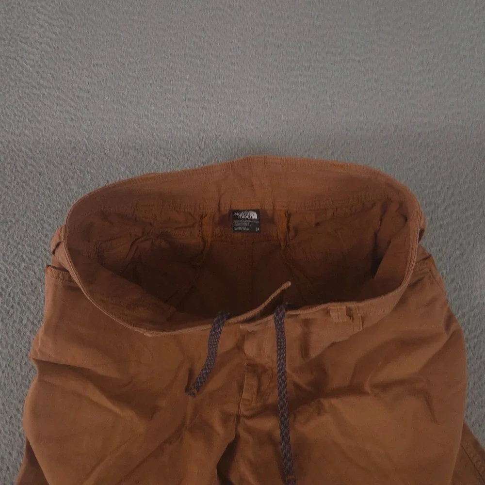 The North Face Shorts Mens 34 Brown North Dome Cotton Blend Stretch Drawcord